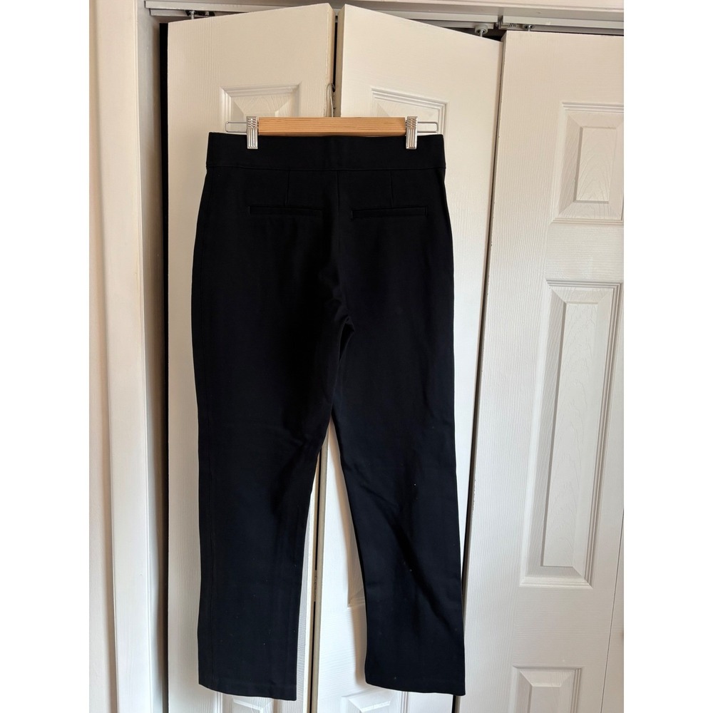 SPANX Hi-Rise Straight Leg Pull-On Pants Size Medium Black Ponte MSRP $158 - Picture 5 of 7